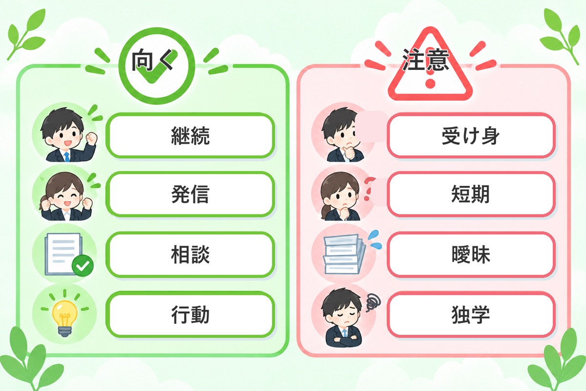 向いている人・向いていない人