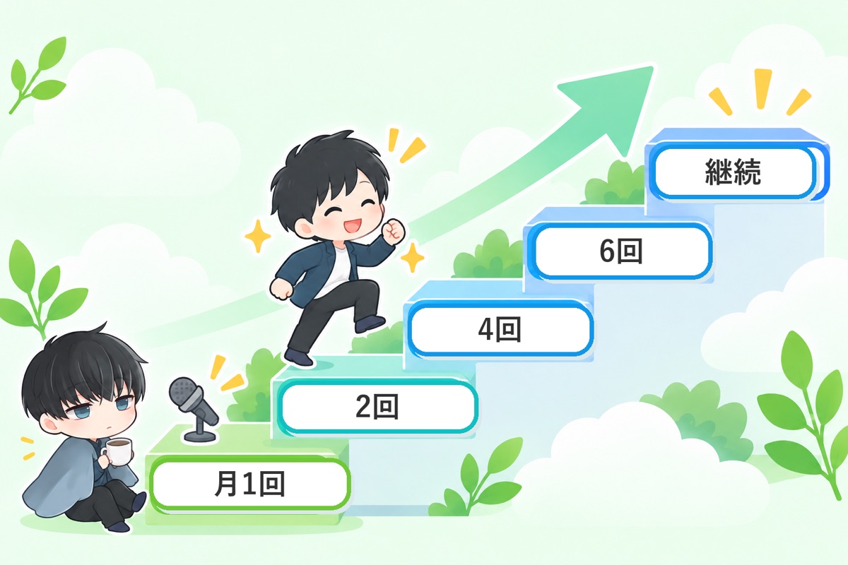 まとめ：月1回から始めて、続く頻度を先に見つける