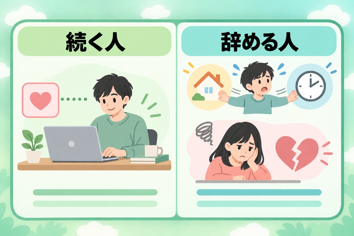 続く人と、辞める人の違い(私が見てきた範囲で)